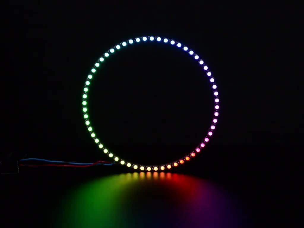 Adafruit NeoPixel 1/4 60 Ring - 5050 RGBW LED mit integrierten Treibern, Kaltweiß