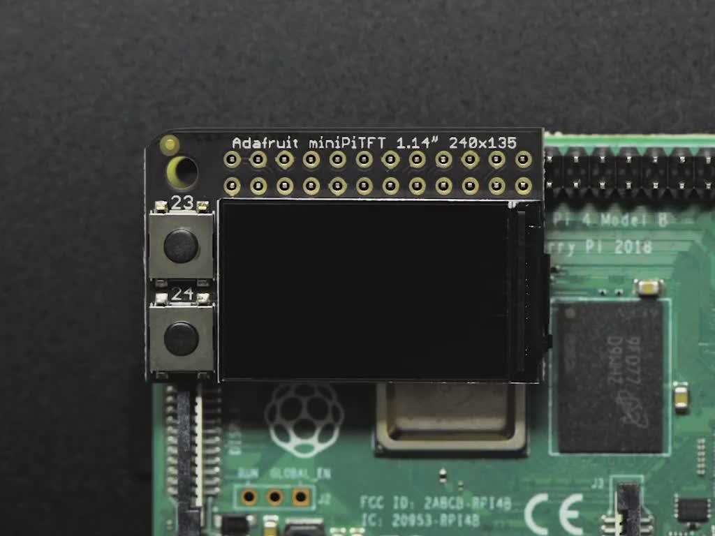 Adafruit Mini PiTFT - Farbiges TFT Add-on für Raspberry Pi, 135x240