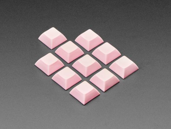 Pinke DSA Keycaps fr MX-kompatible Schalter, 10er-Pack