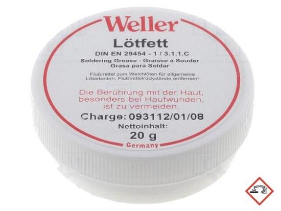 Weller Ltfett, Kolophonium-basierte Flussmittelpaste, 20g