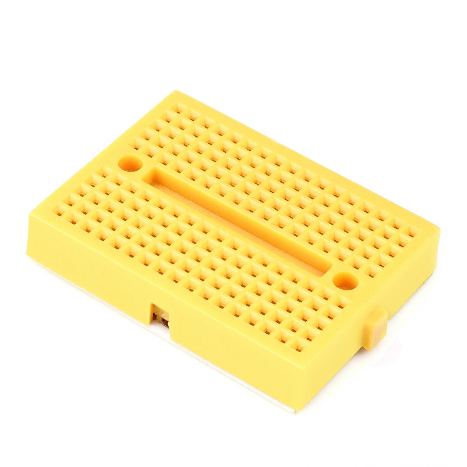 Mini Breadboard mit 170 Kontakten - Farbe: gelb