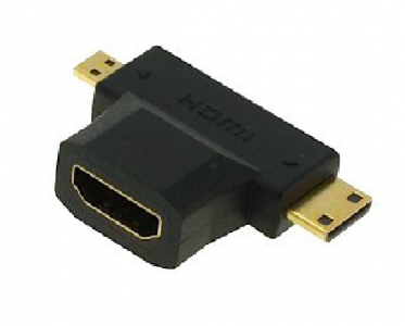 Mini / Micro HDMI T-Stück Adapter