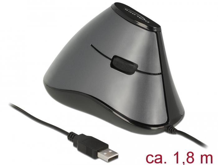 Ergonomische vertikal optische 5-Tasten USB Maus
