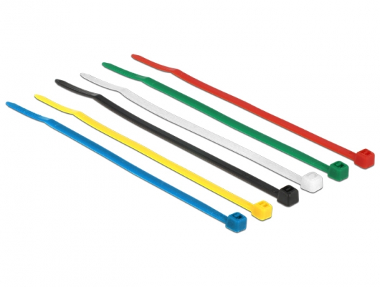 Kabelbinder, 100 x 2,5mm, farbig, 100 Stück