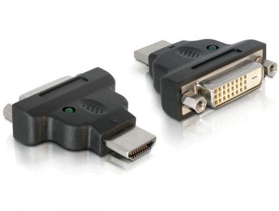 Adapter DVI-D (24+1) Buchse - HDMI A-Stecker mit Aktivitäts-LED