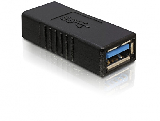 USB 3.0 Adapter / Verbinder, A Buchse - A Buchse, schwarz