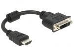 Adapterkabel DVI-D (24+1) Buchse - HDMI A-Stecker 20cm