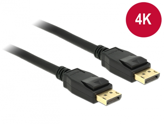 DisplayPort 1.2 Kabel 4K 60Hz DisplayPort Stecker  DisplayPort Stecker schwarz - Lnge: 2,00 m