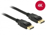 DisplayPort 1.2 Kabel 4K 60Hz DisplayPort Stecker  DisplayPort Stecker schwarz - Lnge: 3,00 m