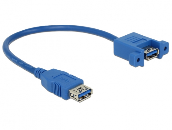 Kabel USB 3.0 A Buchse > USB 3.0 A Buchse zum Einbau Delock