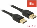 DisplayPort Kabel 8K 60Hz, DP zertifiziert, schwarz - Lnge: 5,0 m