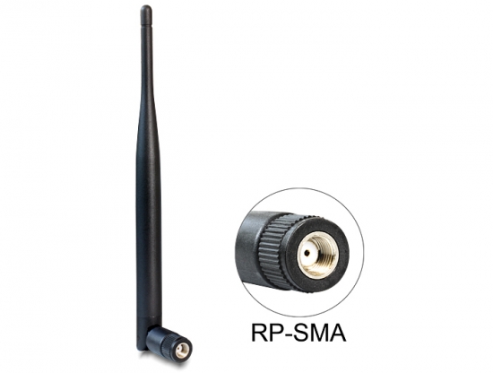 WLAN 802.11 b/g/n Antenne RP-SMA 5 dBi omnidirektional Gelenk