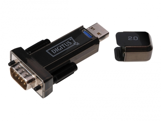 USB - RS232 Konverter / Adapter mit USB Verlängerung, FTDI Chipsatz