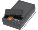PVC Gehuse mit Batteriefach fr 9V Blockbatterie, 101 x 60 x 26mm, schwarz