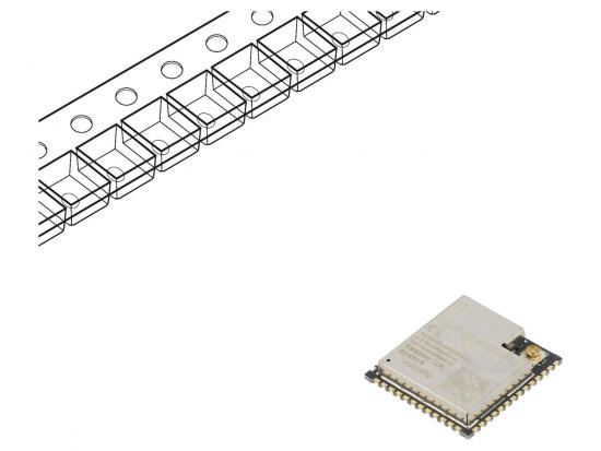 Espressif ESP32-S3-WROOM-1U-N16R2 IoT-Kommunikationsmodul: WiFi/BLE, SMD, AES/ECC, 512kB SRAM