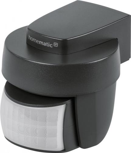 Homematic IP Bewegungsmelder mit Dämmerungssensor, außen, schwarz