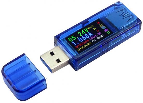 AT34 Mini USB Volt- / Ampermeter