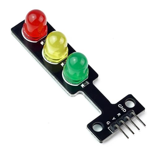 LED Ampel Modul mit 3x 8mm LED (rot, gelb, grün), 5V