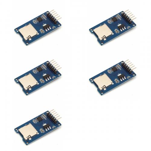 5 x Micro SD Card Reader Modul mit SPI Schnittstelle