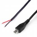 Micro USB Kabel mit offenem Kabelende zur Stromversorgung