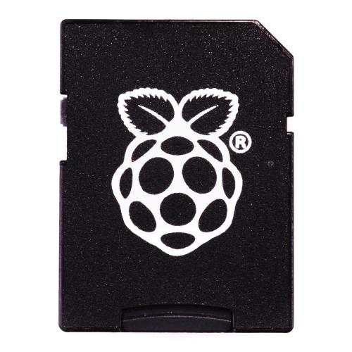 microSD - SD Adapter mit Raspberry Pi Logo