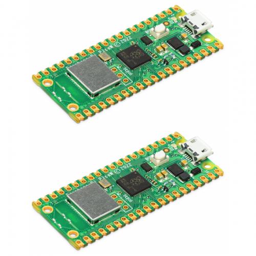 2 x Raspberry Pi Pico W, RP2040 + WLAN Mikrocontroller-Board