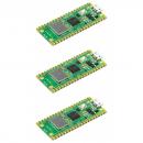3 x Raspberry Pi Pico W, RP2040 + WLAN Mikrocontroller-Board
