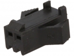 Steckverbinder Gehuse kompatibel zu JST SMP-02V-BC, weiblich, 2 Pin, schwarz