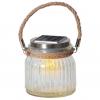 LED Solar-Leuchte Jam Jar, Glas, warmwei, 11x11,5cm