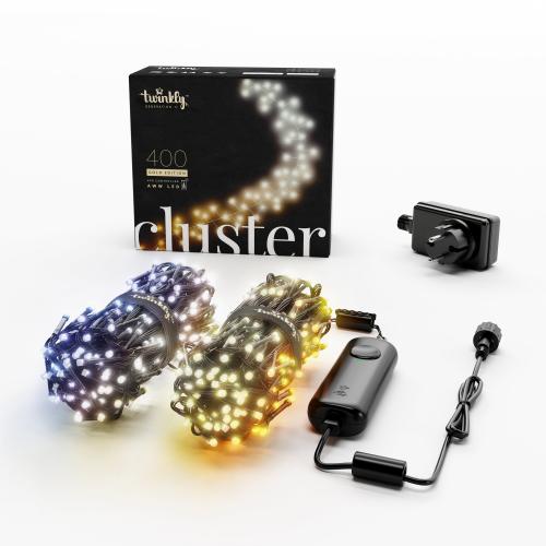 Twinkly Cluster, gold & silber Edition, schwarz