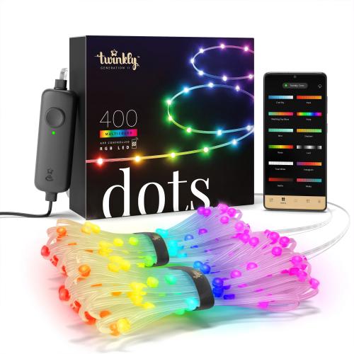 Twinkly Dots Lichterkette, Multicolor Edition, transparent, 400 LEDs