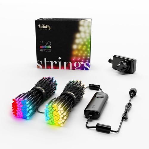 Twinkly Strings, Multicolor & weiße Edition, schwarz, 250 LEDs