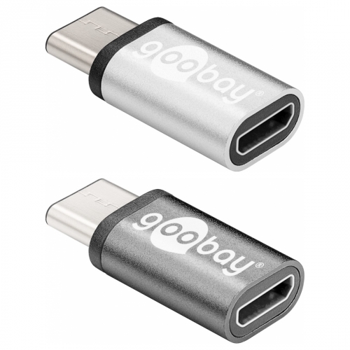 USB-C 3.0 Adapter, Metall, C Stecker  micro B Buchse
