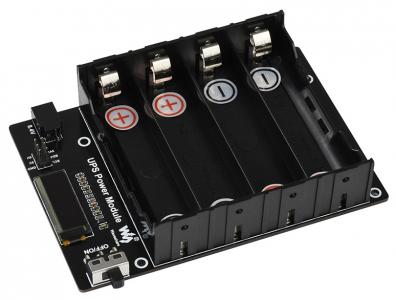 Waveshare UPS Modul (B): Unterbrechungsfreie Stromversorgung fr Jetson Nano, 5V, 2,5A, I2C, OLED