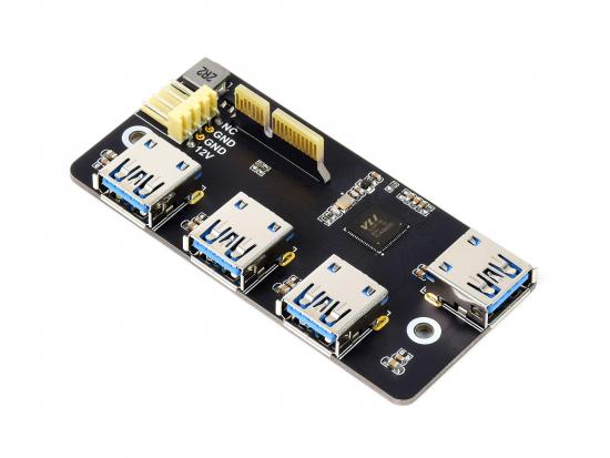 PCIe zu USB 3.2 Gen1 Adapter, für Raspberry Pi Compute Module 4 IO Board, 4x USB