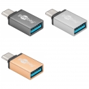 USB-C 3.0 Adapter, Metall, C Stecker  A Buchse