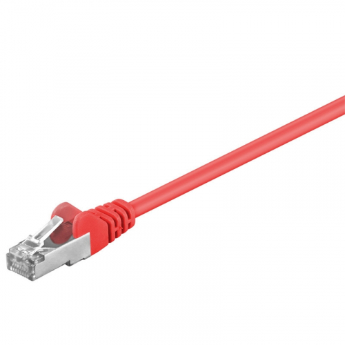 CAT 5e Netzwerkkabel, F/UTP, rot - Länge: 0,25 m