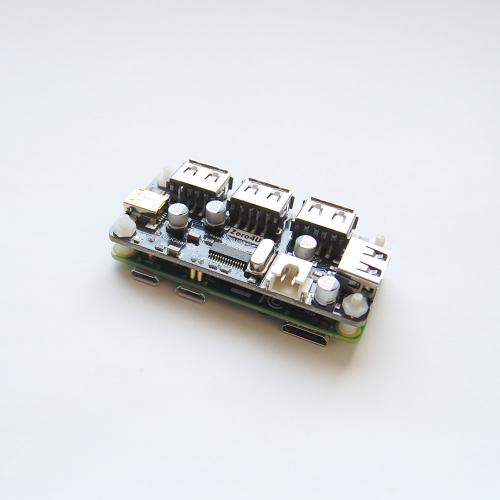 ZERO4U 4-Port USB-Hub fr Raspberry Pi Zero / Zero W