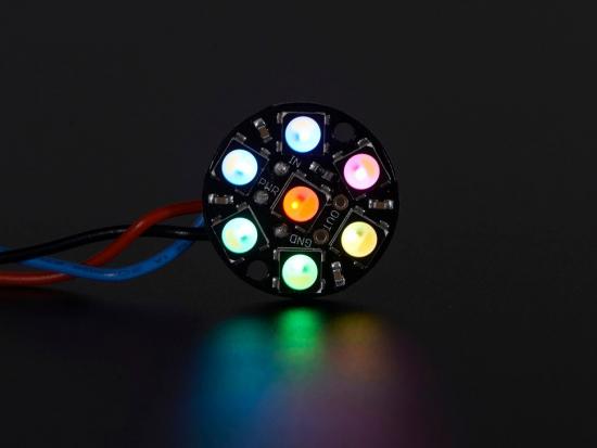 Adafruit NeoPixel Jewel - 7 x 5050 RGBW LED mit integrierten Treibern, natürliches Weiß