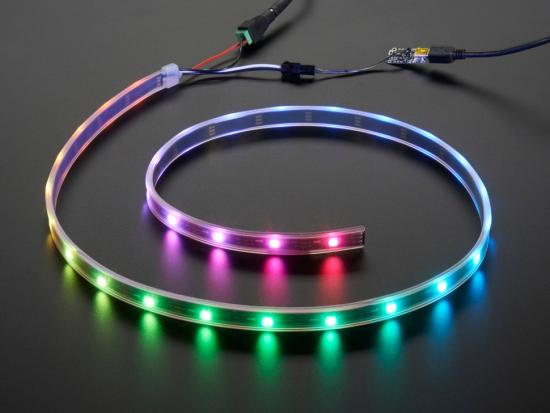 Adafruit NeoPixel LED Streifen Starter Pack - 30 LED/meter, schwarz, 1m