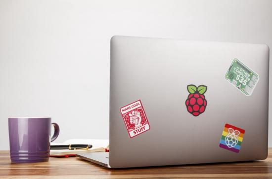Raspberry Pi Sticker Set, 4 Stück
