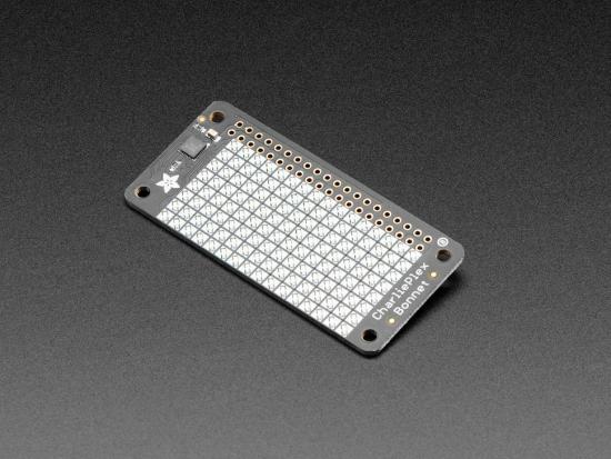 Adafruit CharliePlex LED Matrix Bonnet - 8x16 Gelbe LEDs
