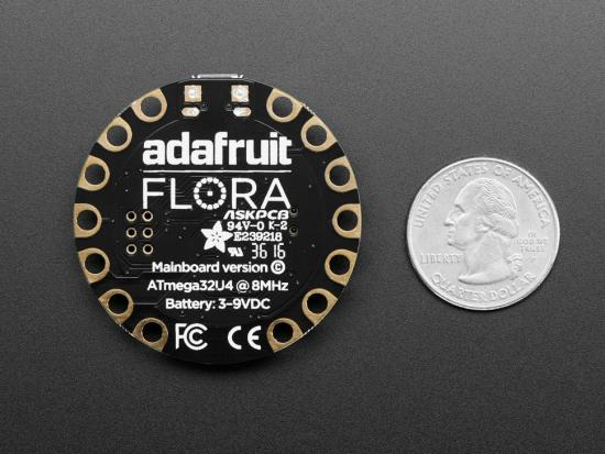 Adafruit FLORA - Elektronische Wearable-Platform,  Arduino-Kompatibel