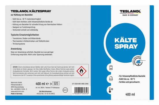 teslanol T71 Kltespray - Inhalt: 400 ml