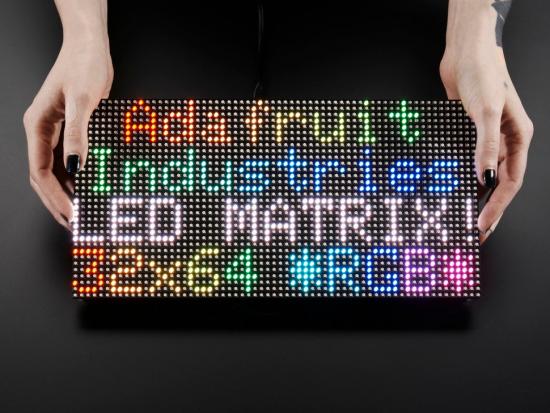 64x32 RGB LED Matrix - 5mm Raster