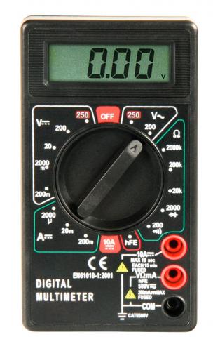 Digitalmultimeter M-330D, 3-stellig, akustischer Durchgangsprfer, schwarz