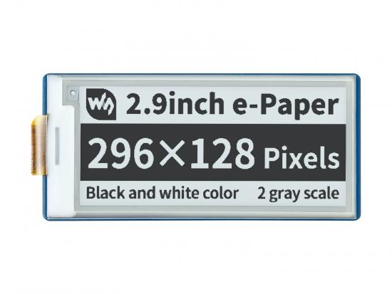 2,9 Zoll 296×128 ePaper Display Modul für Raspberry Pi Pico, schwarz/weiß
