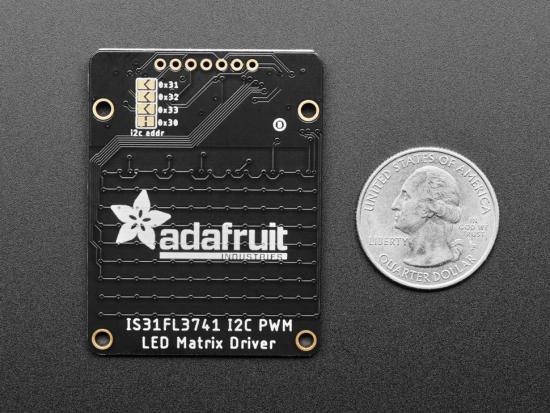 Adafruit IS31FL3741 13x9 PWM RGB LED Matrix Treiber