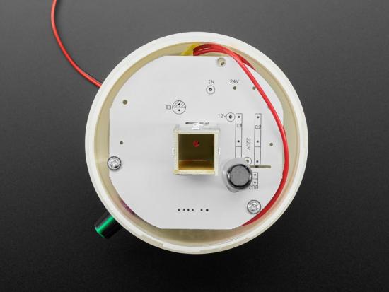 Rotierende LED-Warnleuchte mit Alarmsummer, einstellbare Lautstrke 