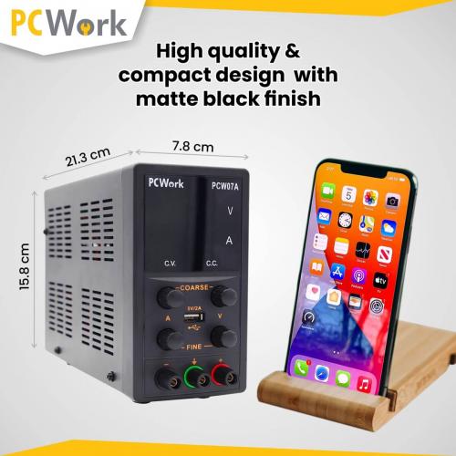 PCWork, PCW07A, Labornetzgert, regelbar, 0-30V DC, 5A, USB